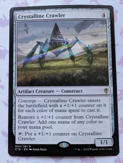 Crystalline Crawler Commander 2016 Artifact Rare MAGIC MTG CARD - Image 1
