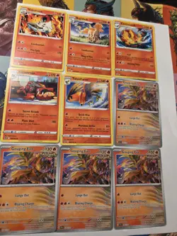 Pokemon Trading Card Game fire & fighting type rares Tcg 2021-2023 - Image 2
