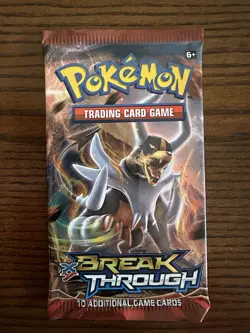 XY BREAKthrough [10 card] Booster Pack x1 (Mega Houndoom Art) Pokemon TCG - Image 1