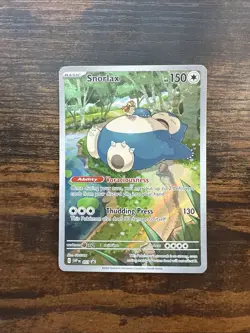 Pokemon TCG Snorlax Promo Holo Card 151 Scarlet and Violet 051 - Image 1
