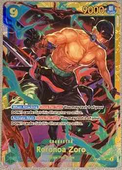 One Piece Card Game Roronoa Zoro OP06-118 SEC (PRB-02) Anglais - Image 1