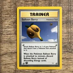 Pokemon TCG Neo Revelation 1st Edition Balloon Berry 60/64 Card MINT Condition - Image 1