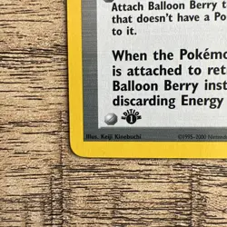 Pokemon TCG Neo Revelation 1st Edition Balloon Berry 60/64 Card MINT Condition - Image 5