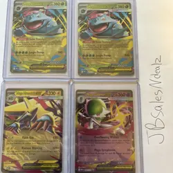 Pokemon TCG 4 Card Set MEGA EVOLUTIONS EX MEGA EX EX-NM - Image 1