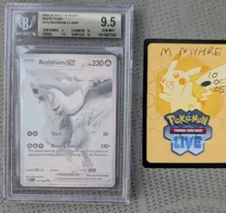 Pokemon TCG Reshiram EX White Flare BGS 9.5 Gem Mint Condition Card 174/086 BWR - Image 1