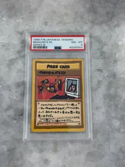 Pokemon PSA 8 NM-Mint Japanese Vending Series III 3 Imakuni's PC (Pass Card) - Image 1