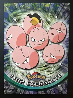 Exeggcute Pokemon Topps 1999 TV Animation Edition #102 Vintage Card - Image 1
