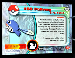 Poliwag Pokemon Topps 1999 TV Animation Edition #60 Vintage Card - Image 2