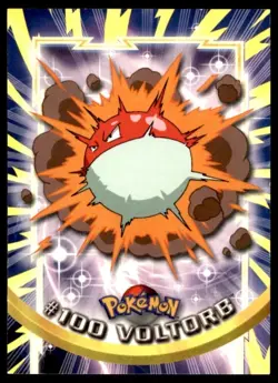Voltorb Pokemon Topps 1999 TV Animation Edition #100 Vintage Card - Image 1
