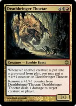 Deathbringer Thoctar -Foil Medium Play MTG Alara Reborn - Image 1