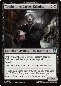 Tombstone, Career Criminal (FOIL) x1 - MTG Marvel's Spider-Man SPM #70 - Image 1