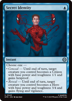Secret Identity (FOIL) x1 - MTG Marvel's Spider-Man SPM #43 - Image 1