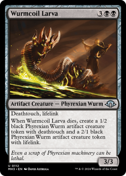 Wurmcoil Larva (REGULAR) x1 - MTG Modern Horizons 3 MH3 #112 - Image 1