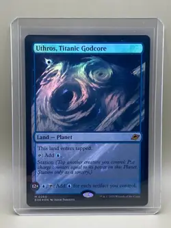 UTHROS, TITANIC GODCORE #0260 Edge Of Eternities MTG MTHIC RARE FOIL Card NM - Image 1