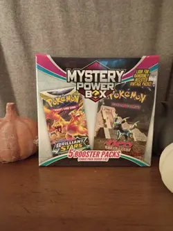 Pokemon MYSTERYPOWER BOX (5 Booster Packs) *Sealed* Exclusive Pack Seeded 1:10 - Image 1