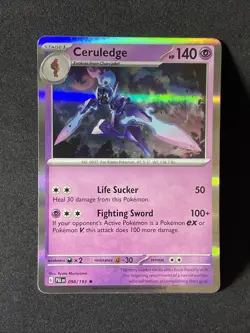 2023 Ceruledge Holo Rare 098/193 Pokemon Scarlet & Violet Paldea Evolved - Image 1