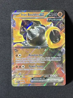 Iron Boulder ex Pokemon TCG Scarlet & Violet SVP 147 Holo Black Star Promo - Image 1