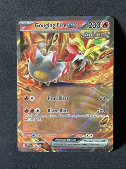 Pokemon Gouging Fire ex Scarlet & Violet Promo Ultra Rare NM/M - Image 1
