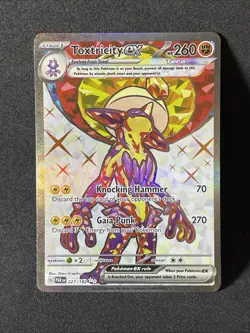 2023 Toxtricity ex 227/182 Ultra Rare Holo Pokemon Scarlet & Violet Paradox Rift - Image 1