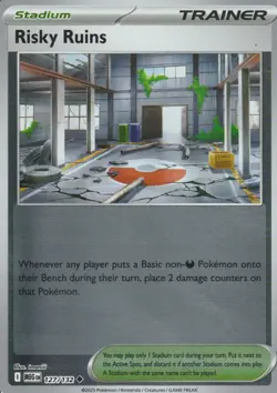 POKEMON - RISKY RUINS - 127/132 - MEGA EVOLUTION - REVERSE HOLO - Image 1