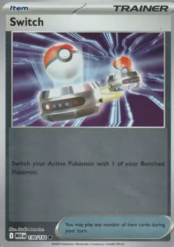 POKEMON - SWITCH - 130/132 - MEGA EVOLUTION - REVERSE HOLO - Image 1