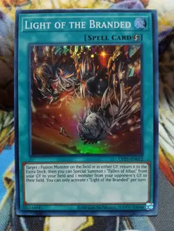 Yugioh Light of the Branded Super Rare OP21-EN012 Near Mint - Image 1