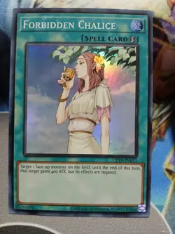 Yugioh Forbidden Chalice Super Rare OP19-EN011 Near Mint - Image 1