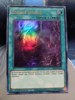 Yugioh Zombie World Ultra Rare GFP2-EN154 1st Ed Near Mint - Image 1