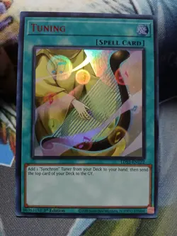 Yugioh Tuning Red Ultra Rare LDS3-EN122 1st Ed Near Mint - Image 1