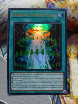 Yugioh Harmonic Synchro Fusion Ultra Rare MZMI-EN035 1st Near Mint - Image 1