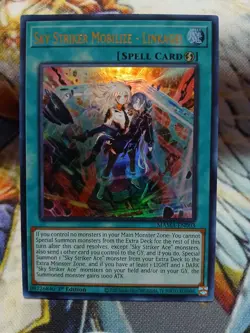 Yugioh Sky Striker Mobilize - Linkage! Ultra Rare MAMA-EN003 1st Near Mint - Image 1