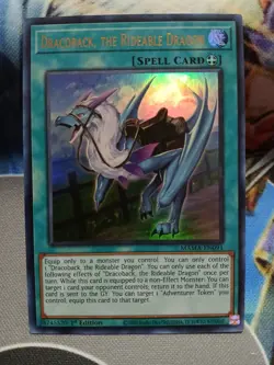 Yugioh Dracoback, the Rideable Dragon Ultra Rare MAMA-EN091 1st Near Mint - Image 1