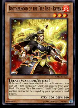 Brotherhood of the Fire Fist - Raven Cosmo Blazer CBLZ-EN022 MP YuGiOh TCG | Buy - Image 1