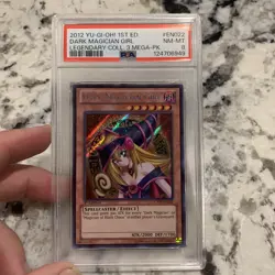 2012 Yugioh! Dark Magician Girl LCYW-EN022 1st Edition Secret Rare PSA 8 LOW POP - Image 1