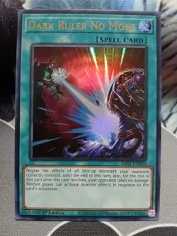 Yugioh Dark Ruler No More Ultra Rare RA01-EN060 1st Edition Near Mint - Image 1