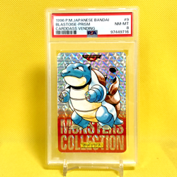 Pokemon Card Japanese【Blastoise】PSA8 No.009 Holo Prism Carddass Vending Bandai - Image 1