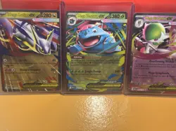 Mega Venusaur ex 003/132 Pokemon Mega Evolution Double Rare. Lot Of 3 Cards. - Image 1