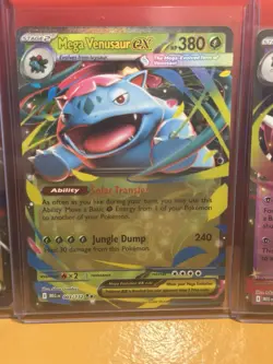 Mega Venusaur ex 003/132 Pokemon Mega Evolution Double Rare. Lot Of 3 Cards. - Image 2