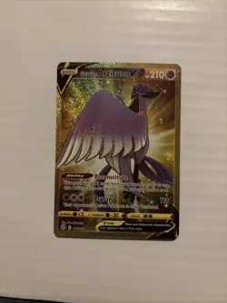 Pokemon TCG Galarian Articuno v 181/172 Brilliant Stars Gold Secret Rare Card - Image 1