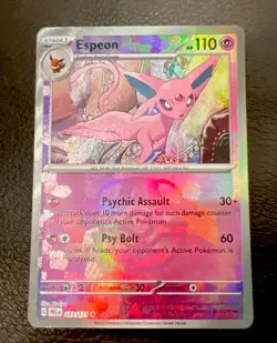 Pokemon Card Espeon 033/131 Prismatic Evolutions Master Ball Near Mint - Image 2