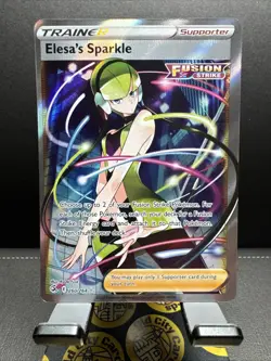 Pokemon English TCG Card Fusion Strike Elesa's Sparkle 260/264 Full Art - Image 1