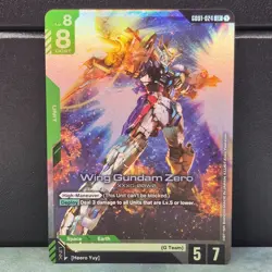 Wing Gundam Zero GD01-024 LR Foil Newtype Rising Card Game XXXG-00W0 Near Mint - Image 2