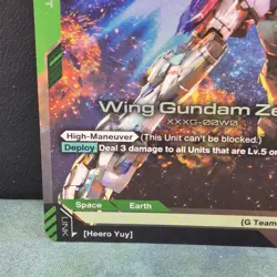 Wing Gundam Zero GD01-024 LR Foil Newtype Rising Card Game XXXG-00W0 Near Mint - Image 5