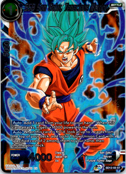 SSB Son Goku Tenacious Warrior SD12-03 ST FOIL Dragon Ball Super Card Game TCG - Image 1