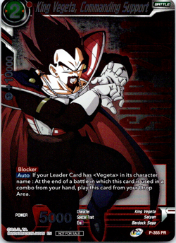 King Vegeta Commanding Support Championship 2021 Dragon Ball Super Card Game NM - Image 1
