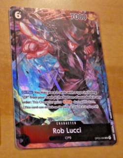 ONE PIECE ENGLISH CARD WINNER HOLO GAME CARTE Rob Lucci OP03-092 ALT EN MINT - Image 1