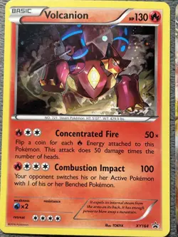 Volcanion Rare Pokemon Card Lot XY164 26/114 25/124 Black Star Promo, Ultra Rare - Image 2