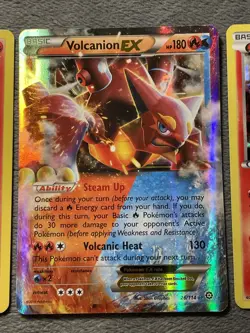 Volcanion Rare Pokemon Card Lot XY164 26/114 25/124 Black Star Promo, Ultra Rare - Image 4