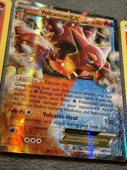 Volcanion Rare Pokemon Card Lot XY164 26/114 25/124 Black Star Promo, Ultra Rare - Image 5