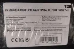 Pokemon TCG Feraligatr Pikachu Toxtricity GX GameStop 3 Promo Cards New Sealed - Image 2